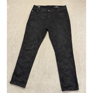 Mugsy Jeans Mens Size 36x30 Black Camo Style Jeans Stretch FLX3NCA